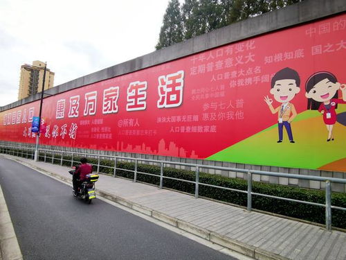 人人都是國的寶,上海街頭巨幅人口普查廣告寫滿 網紅語 暖心